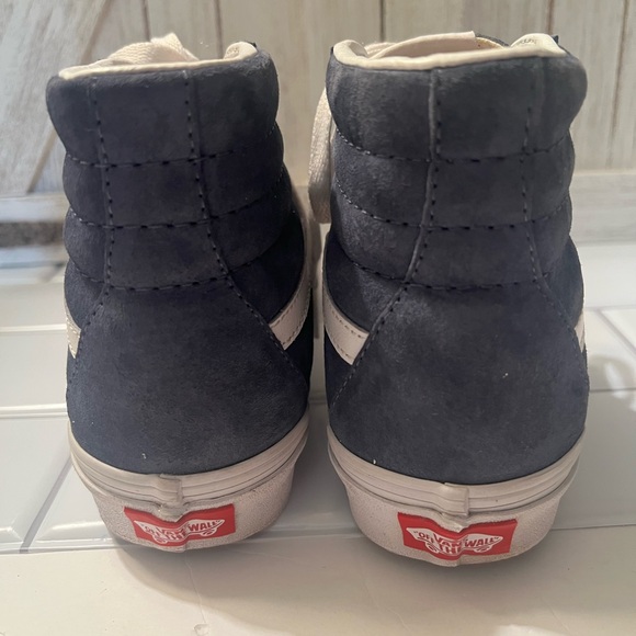 Vans High-Top Sneakers - Dark Blue and White - Picture 3 of 7